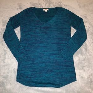Arizona Jeans Co. Blue V-Neck Sweater